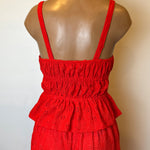 Eyelet Tank-Red