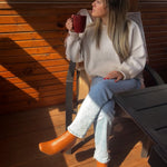 Morning Coffee Cropped Sweater