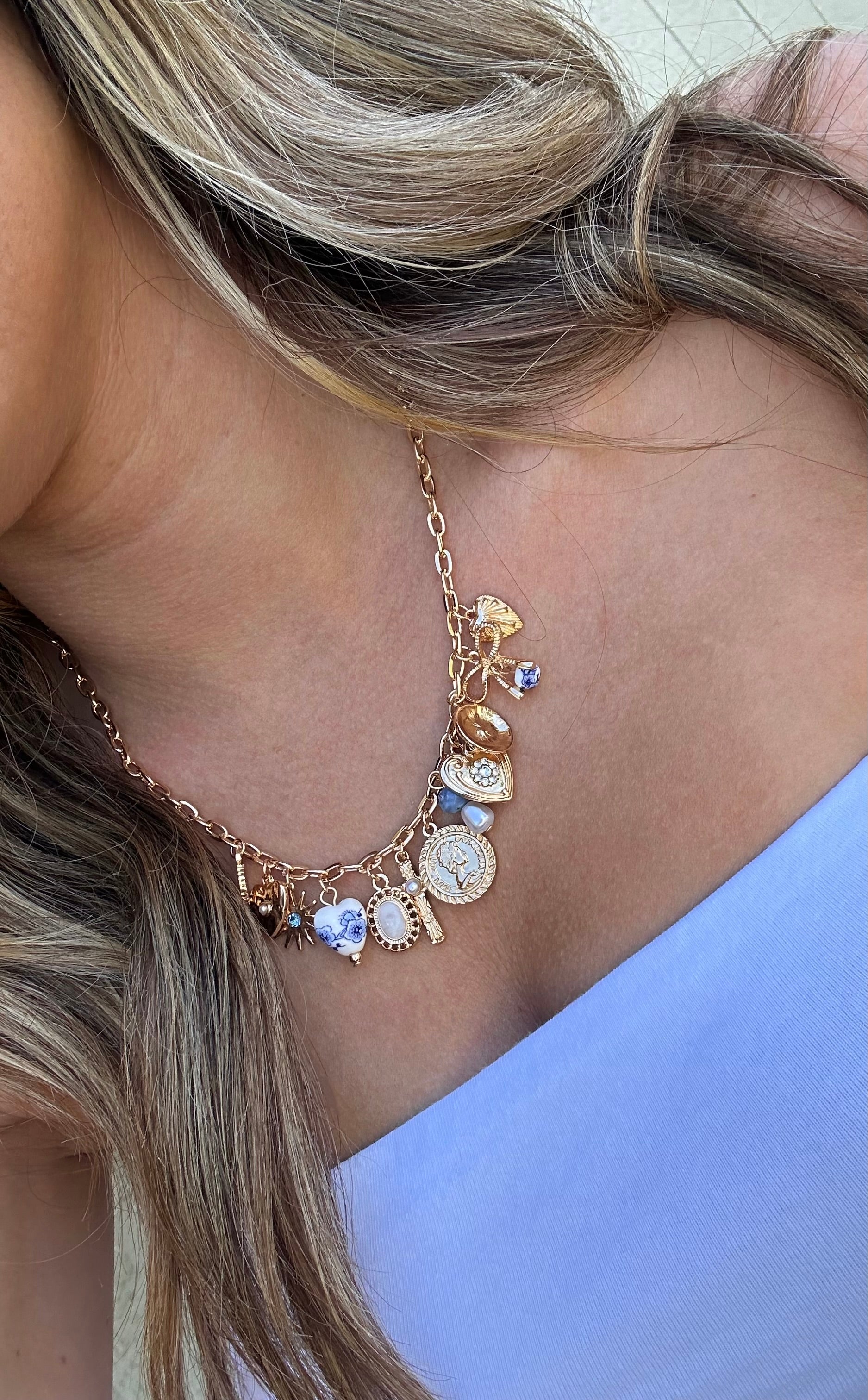 Lorelai Multi-Charm Necklace