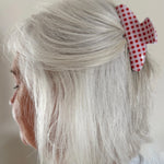 Red/Pink Gingham Claw Clip