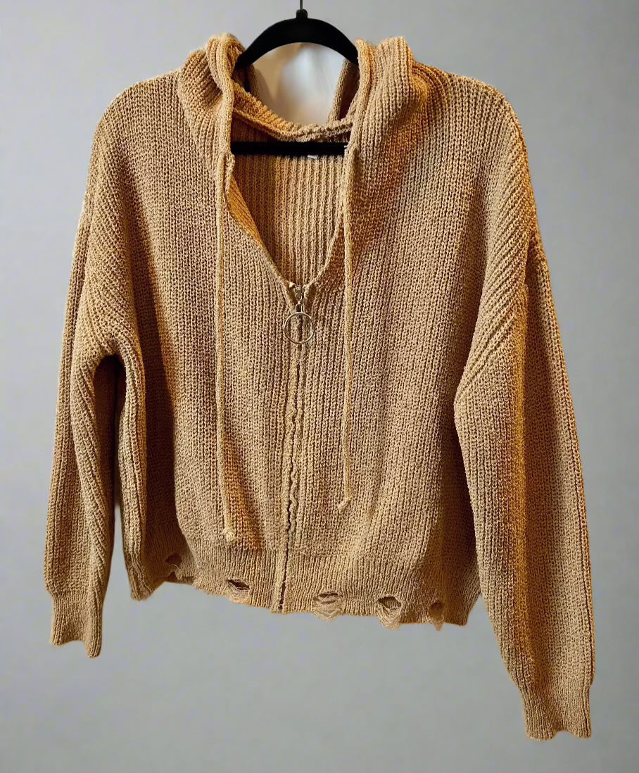 Distressed Zip Jacket