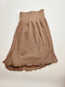 Pointelle Lounge Shorts-Taupe