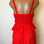 Eyelet Tank-Red
