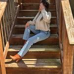 Morning Coffee Cropped Sweater