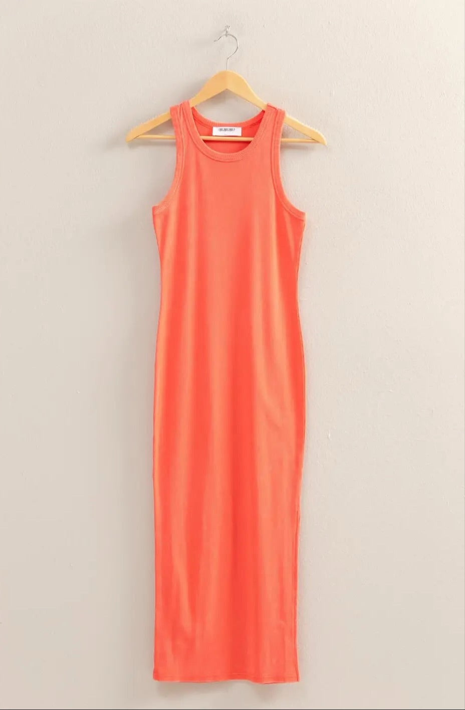 Coral Midi Tank Dress