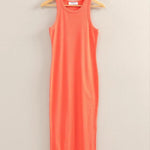 Coral Midi Tank Dress