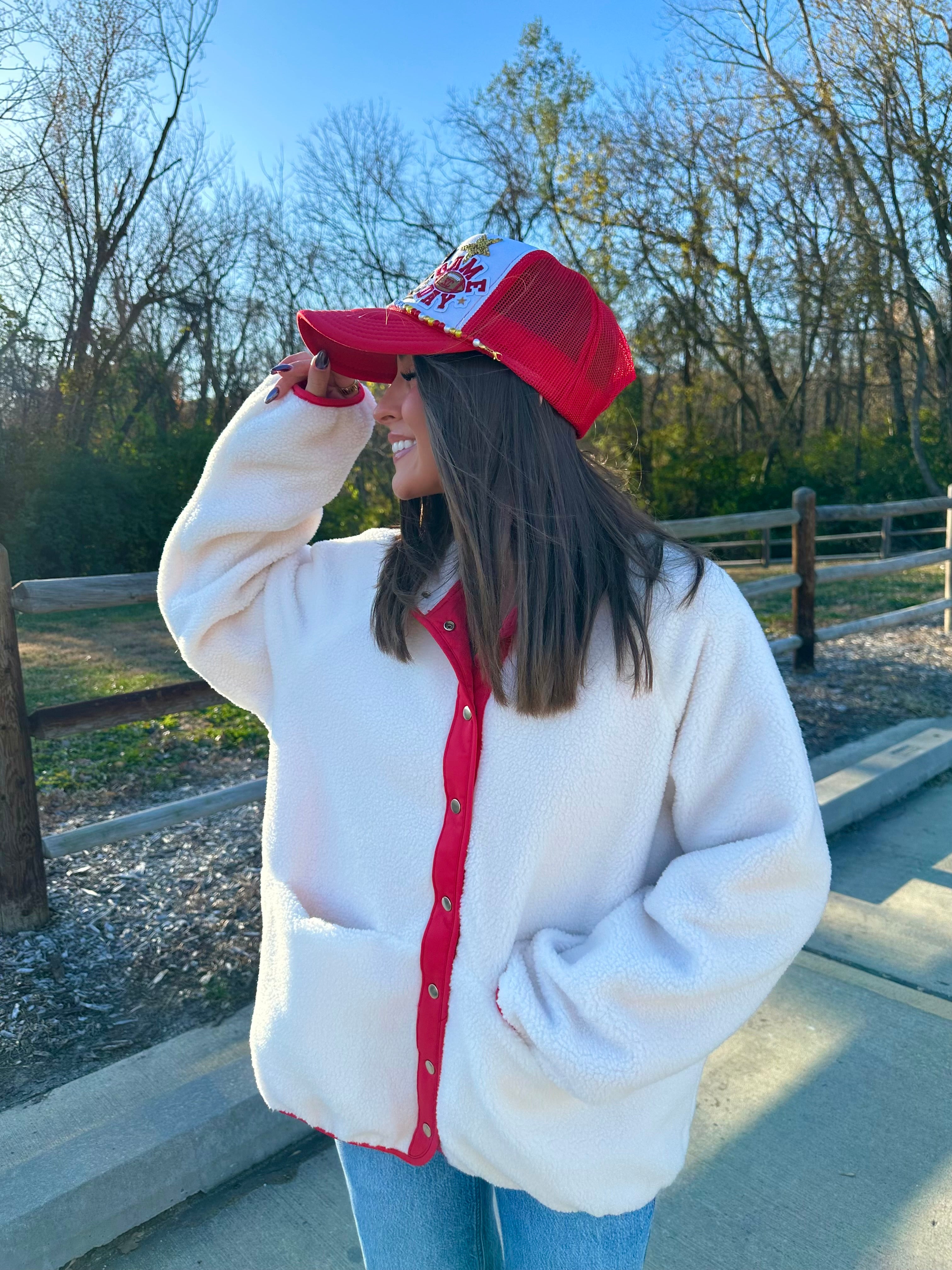 Frankie Reversible Sherpa Jacket