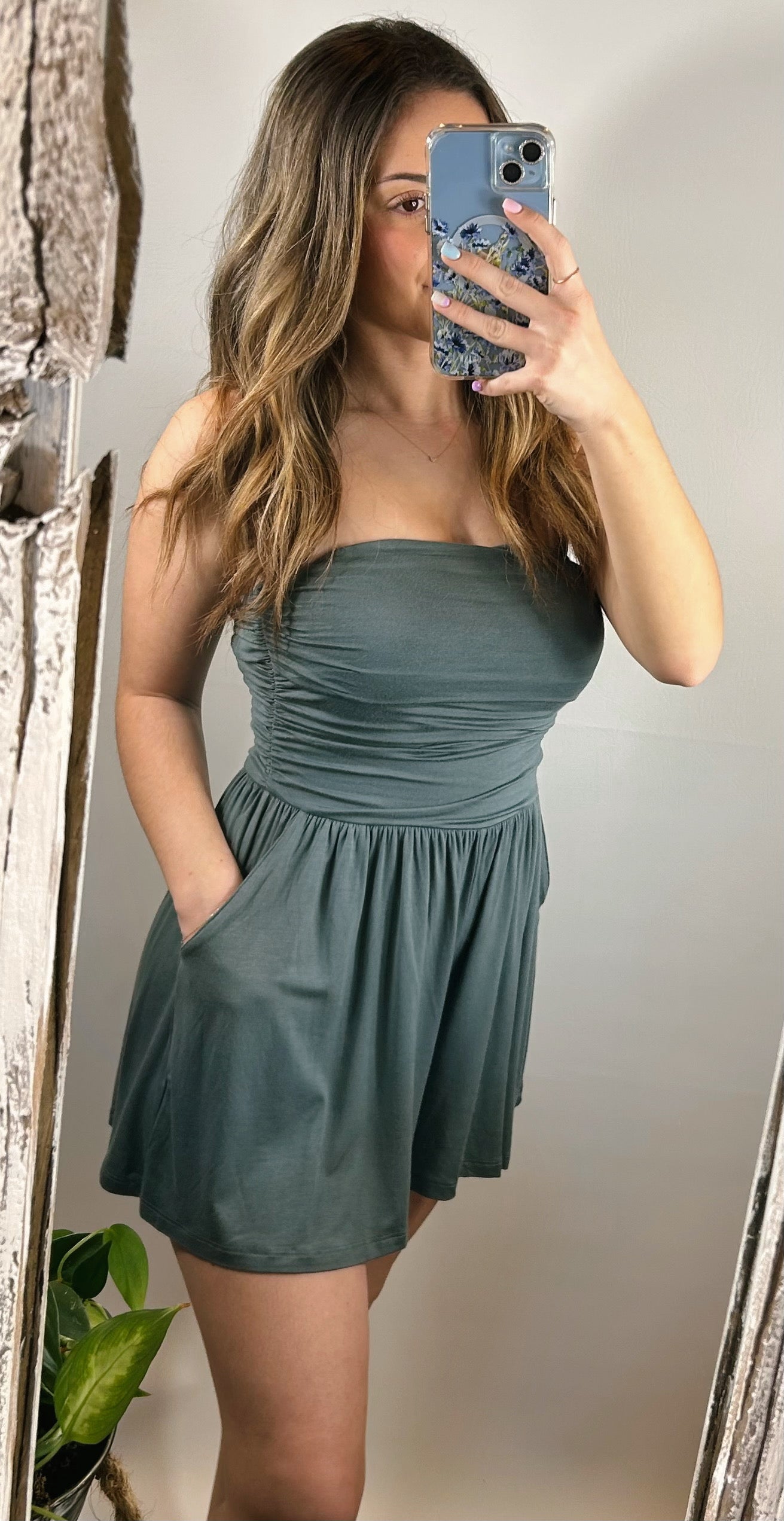 Hallie Strapless Romper