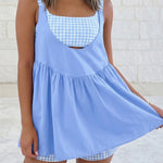 Gingham Beau Blue Contrast Dress