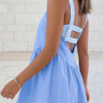 Gingham Beau Blue Contrast Dress