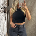 High Neck Cropped Tank