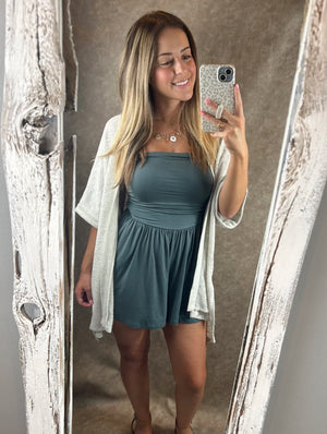 Hallie Strapless Romper