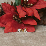 Holly Diamond Bow Huggies