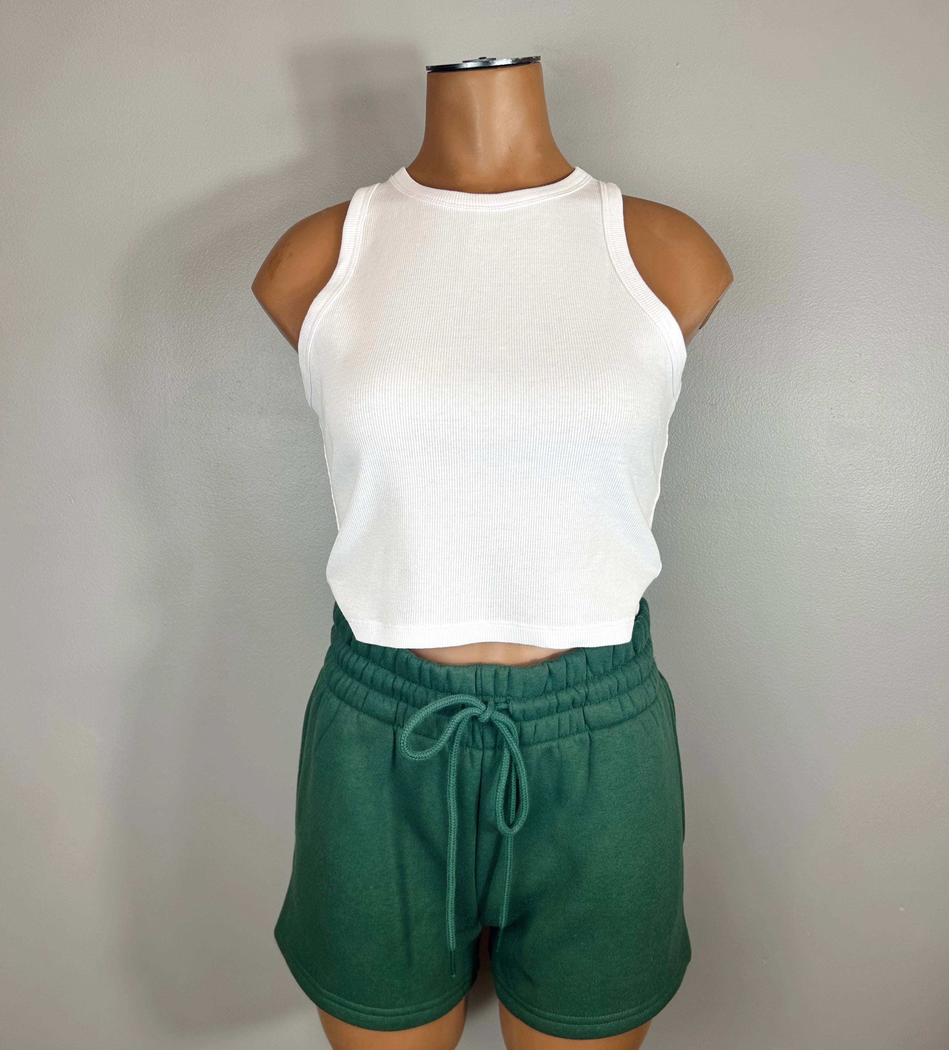 High Neck Cropped Tank