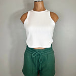 High Neck Cropped Tank