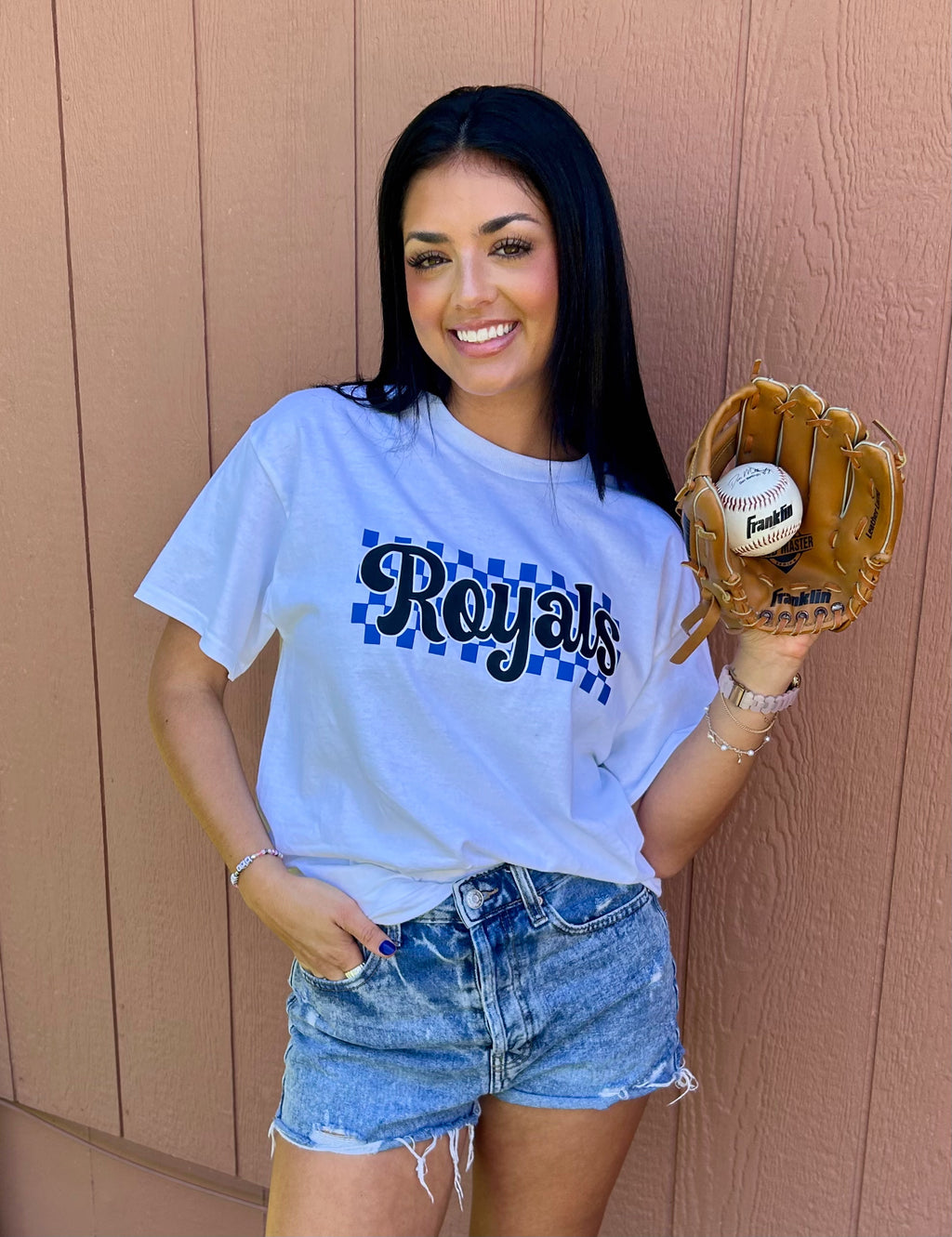 Royals Checkered Tee