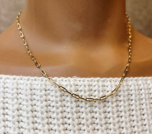 Kimmie Paperclip Necklace 16"