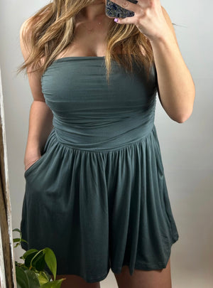 Hallie Strapless Romper