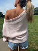 Malibu Knit Off the Shoulder Sweater
