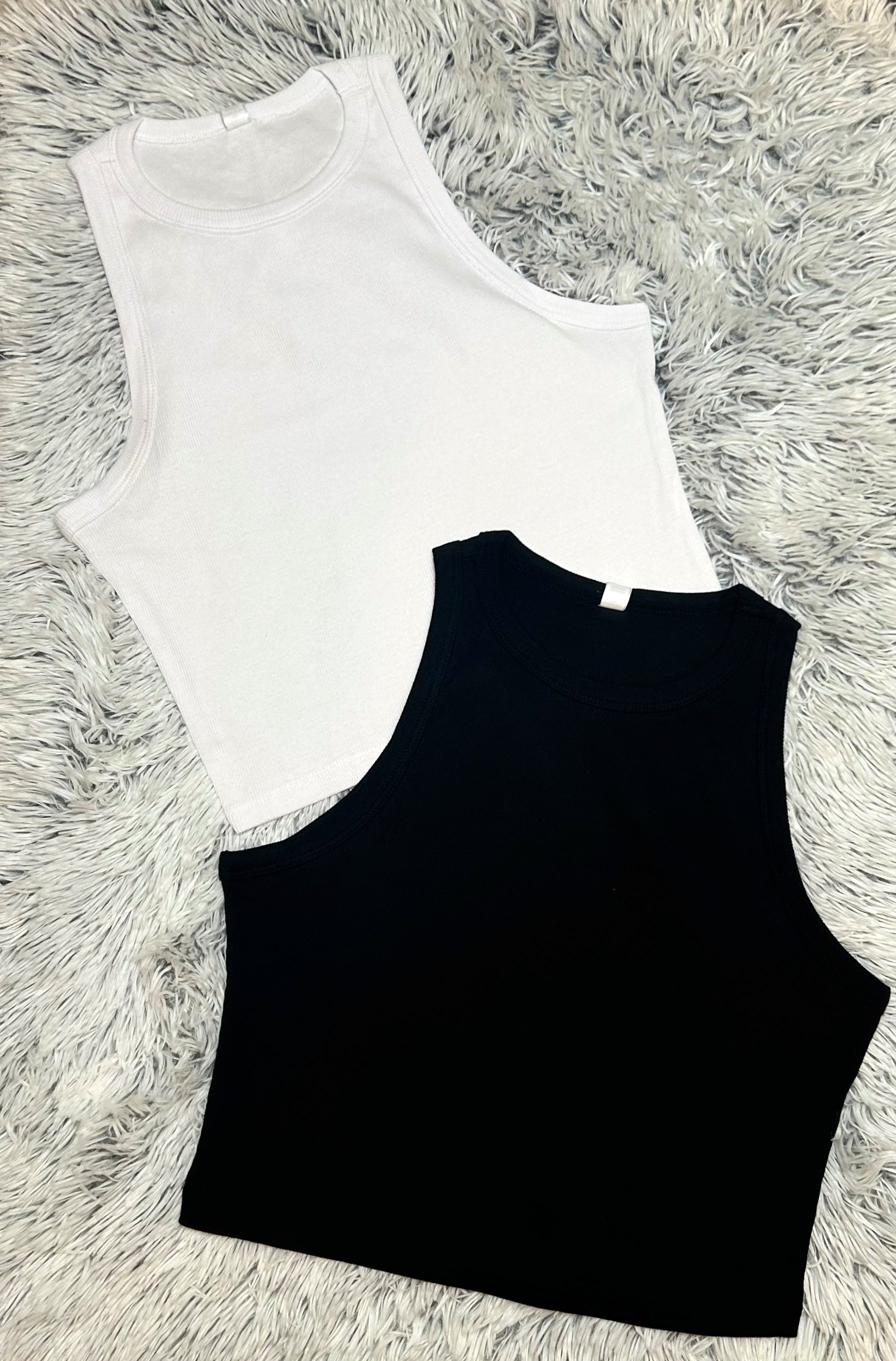 High Neck Cropped Tank