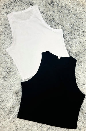 High Neck Cropped Tank