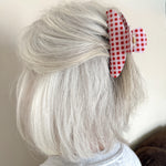 Red/Pink Gingham Claw Clip