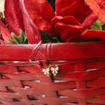 Holly Diamond Bow Huggies