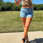 Wild Side Split Tie Tank