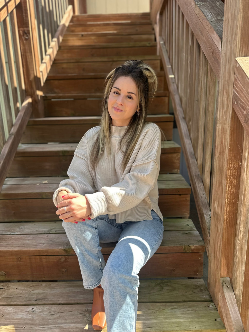 Morning Coffee Cropped Sweater