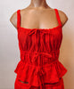 Eyelet Tank-Red