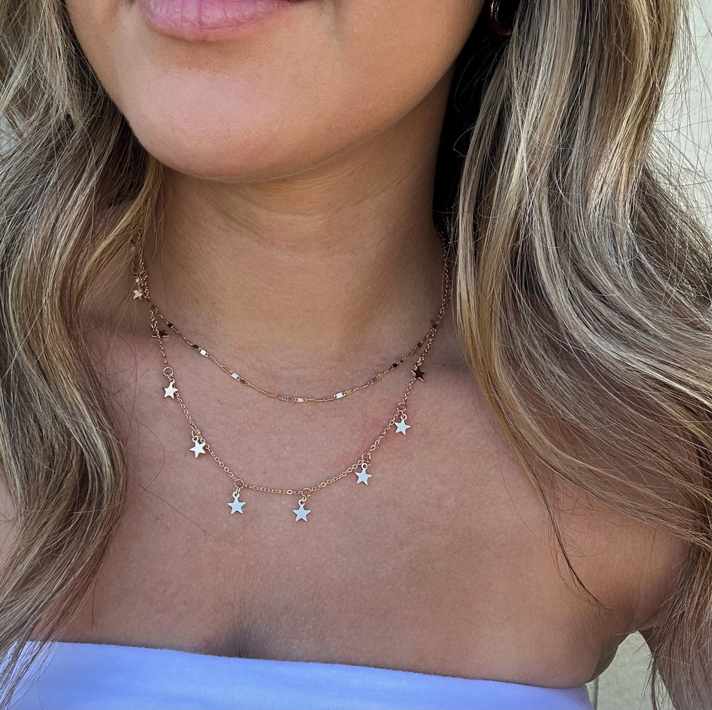 Double Layered Star Necklace