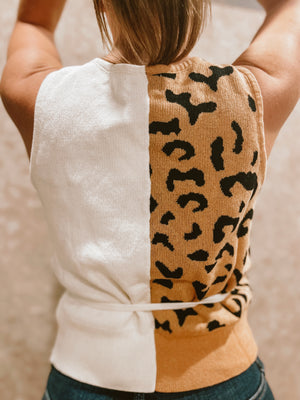 Wild Side Split Tie Tank