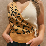 Wild Side Split Tie Tank