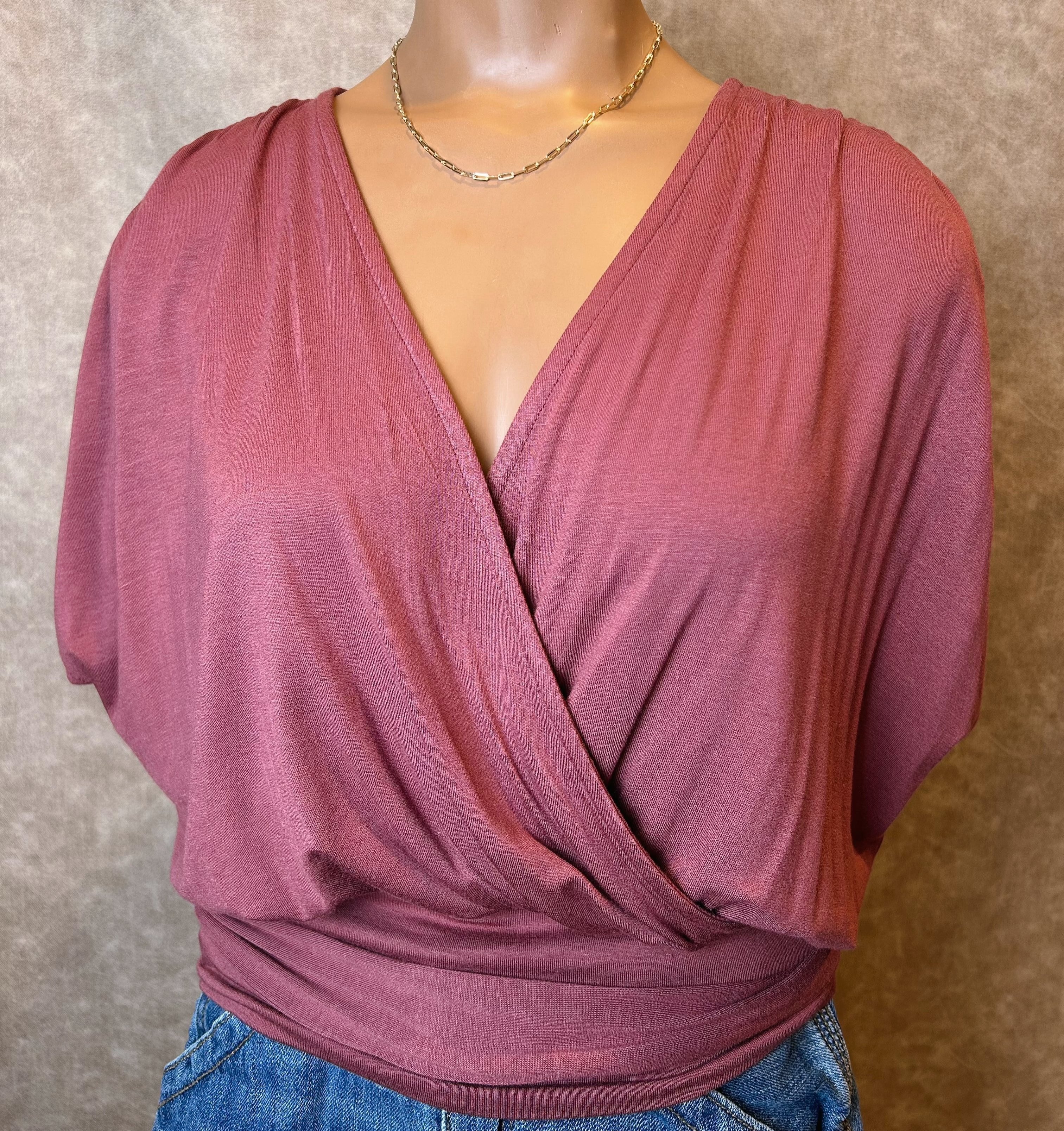 Bella Surplice Knit Top