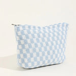 Checkered Cosmetic Bag
