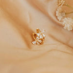 Holly Diamond Bow Huggies