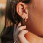 Holly Diamond Bow Huggies