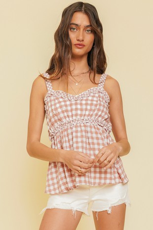 Alexandria Gingham Tank