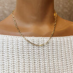 Kimmie Paperclip Necklace 16"
