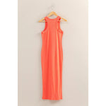 Coral Midi Tank Dress