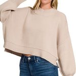 Morning Coffee Cropped Sweater
